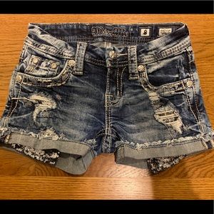 Girls Miss Me Size 8 Shorts